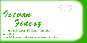 istvan fidesz business card